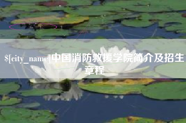 昭通中国消防救援学院简介及招生章程