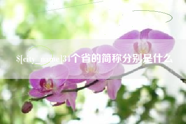 昭通34个省的简称分别是什么