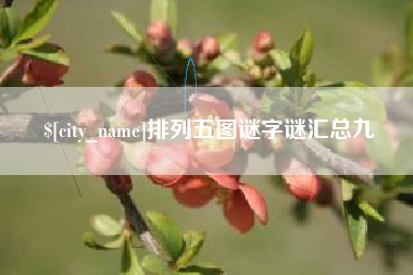 昭通排列五图谜字谜汇总九