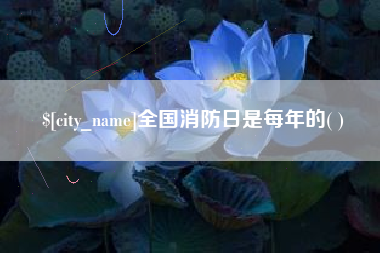 昭通全国消防日是每年的( )