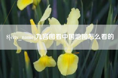 昭通九宫图看中国地图怎么看的
