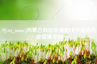 昭通内蒙古自治区消防技术服务执业管理平台