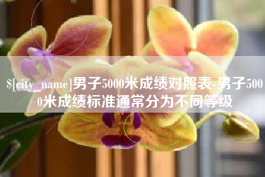 昭通男子5000米成绩对照表-男子5000米成绩标准通常分为不同等级