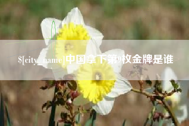 昭通中国拿下第9枚金牌是谁