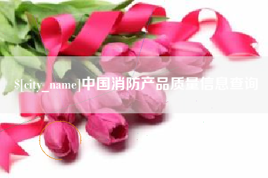昭通中国消防产品质量信息查询