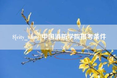 昭通中国消防学院报考条件