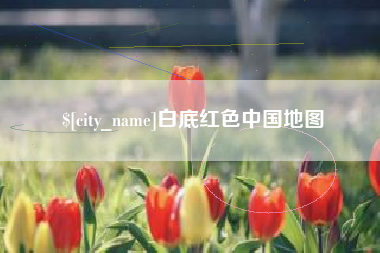 昭通白底红色中国地图