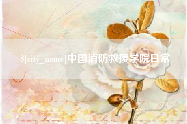 昭通中国消防救援学院日常