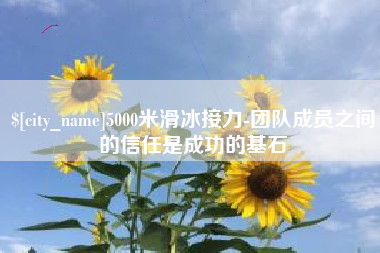 昭通5000米滑冰接力-团队成员之间的信任是成功的基石