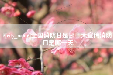 昭通全国消防日是哪一天宣传消防日是哪一天
