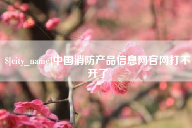 昭通中国消防产品信息网官网打不开了