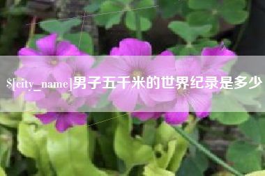昭通男子五千米的世界纪录是多少