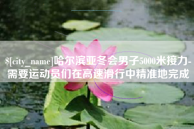 昭通哈尔滨亚冬会男子5000米接力-需要运动员们在高速滑行中精准地完成