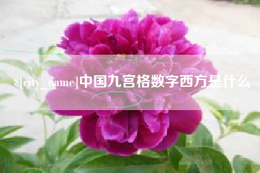 昭通中国九宫格数字西方是什么