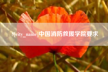 昭通中国消防救援学院要求