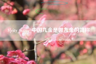 昭通中国九金是哪九金的简称