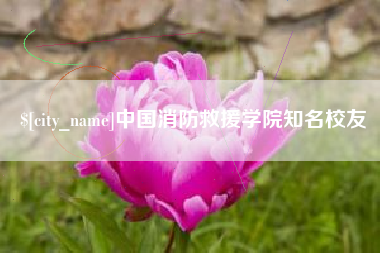 昭通中国消防救援学院知名校友