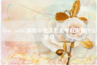 昭通消防中控证怎么考取需要什么条件