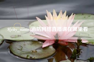 昭通消防网络直播课在哪里看