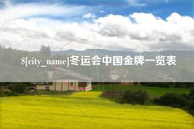 昭通冬运会中国金牌一览表