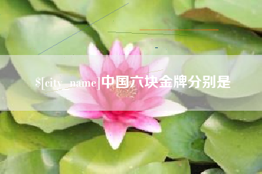 昭通中国六块金牌分别是